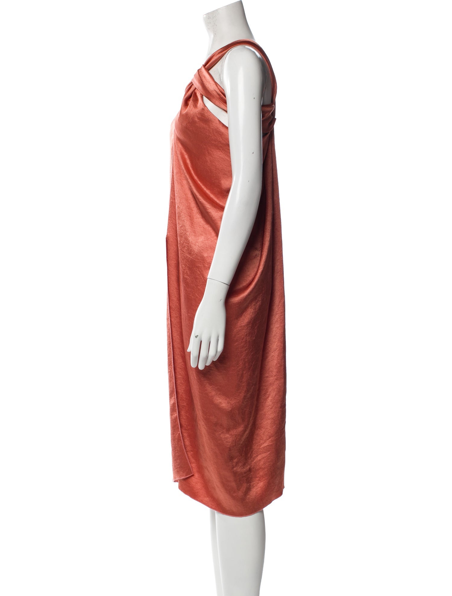Nanushka One-Shoulder Knee-Length Dress