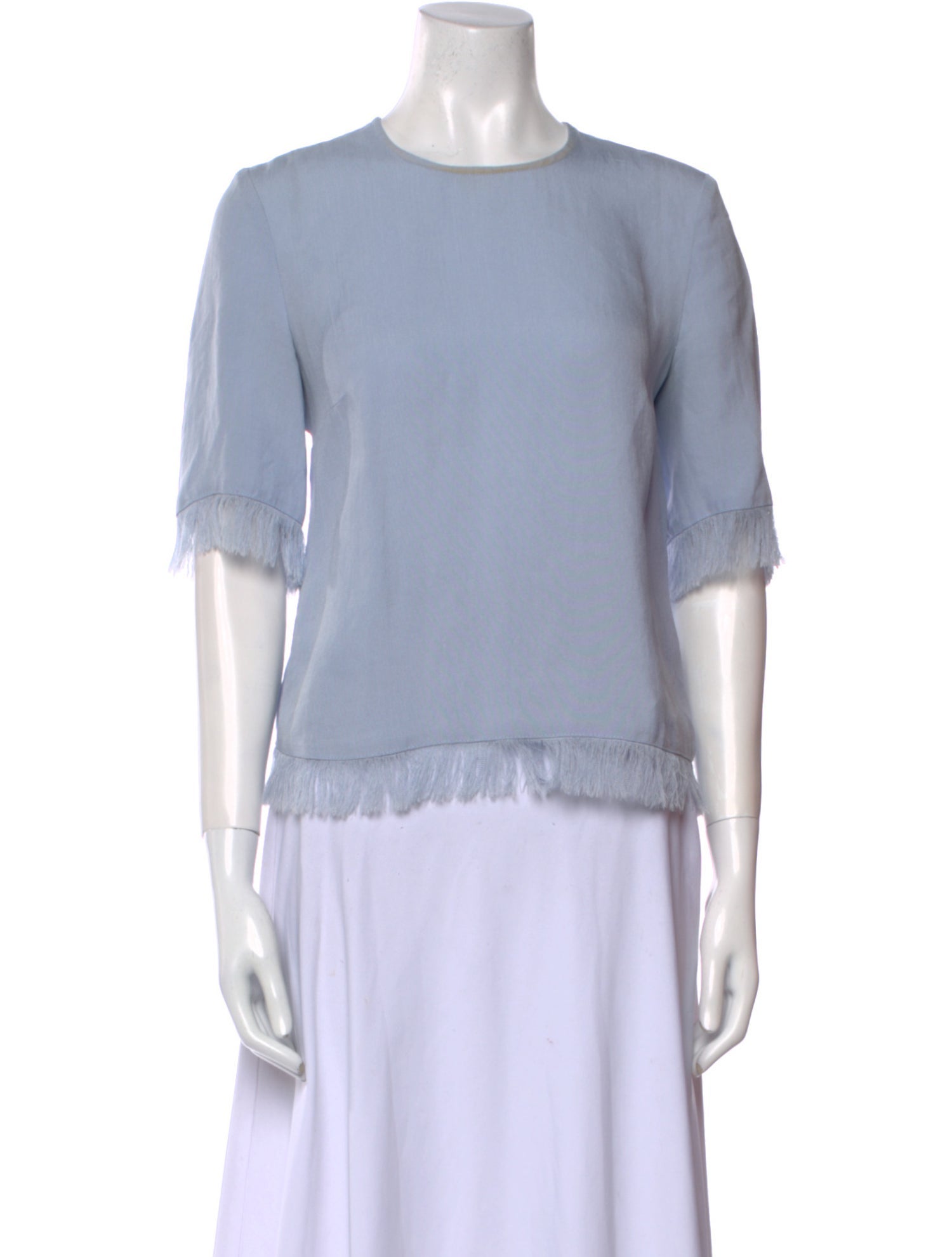 Nanushka Crew Neck Three-Quarter Sleeve Top