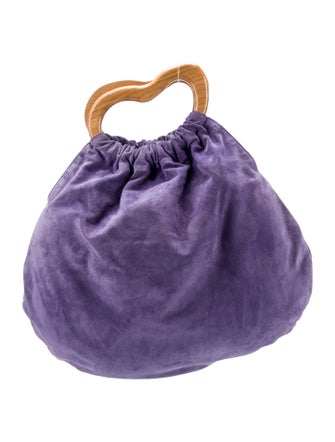 Nanushka Suede Top Handle Bag