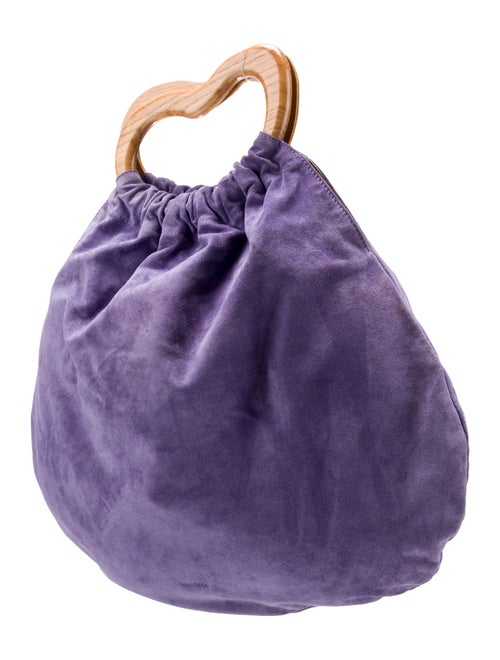 Nanushka Suede Top Handle Bag
