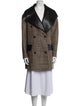Nanushka Plaid Print Peacoat