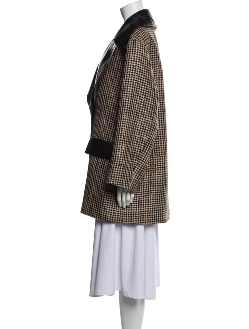 Nanushka Plaid Print Peacoat