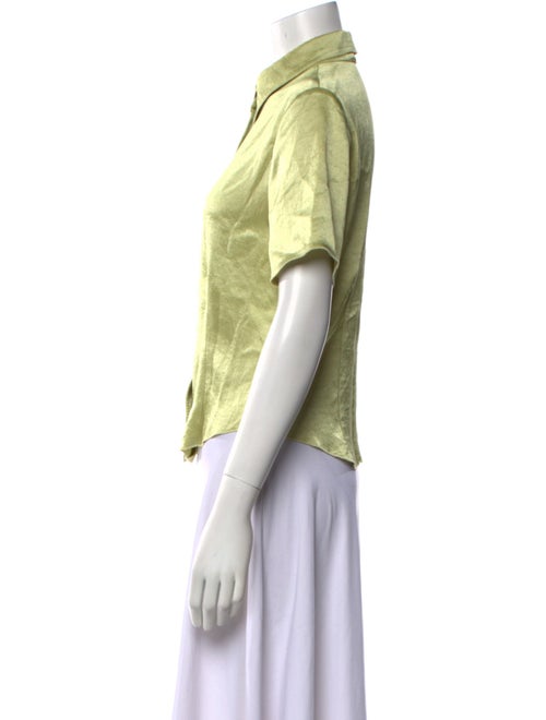 Nanushka Short Sleeve Button-Up Top