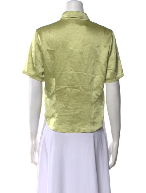 Nanushka Short Sleeve Button-Up Top