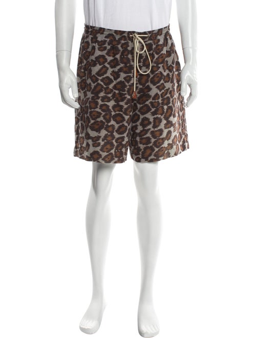 Nanushka Animal Print Jogger Shorts