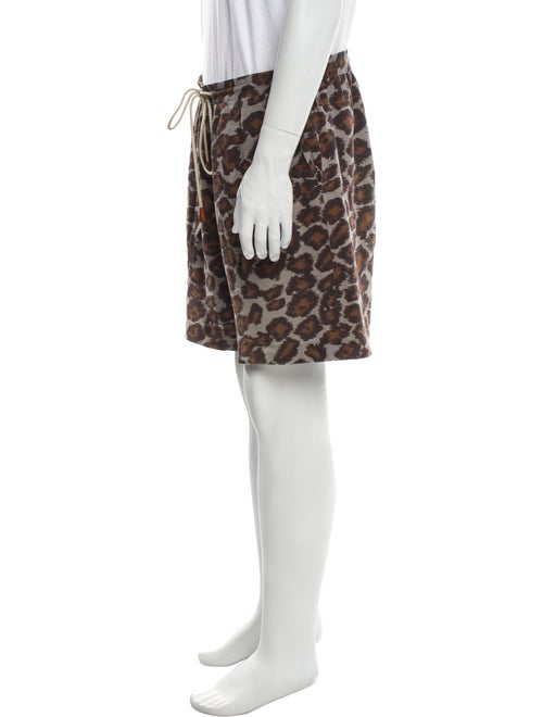 Nanushka Animal Print Jogger Shorts