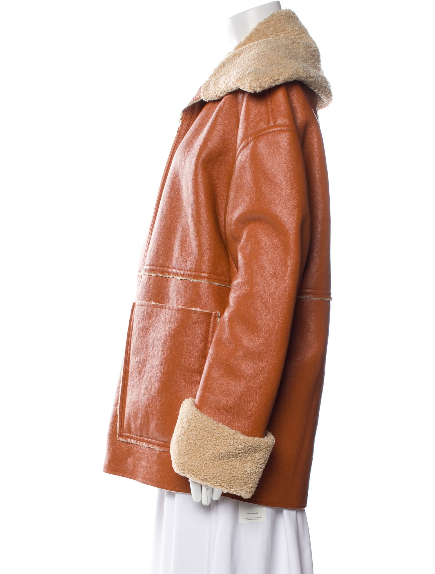 Nanushka Faux Leather Coat