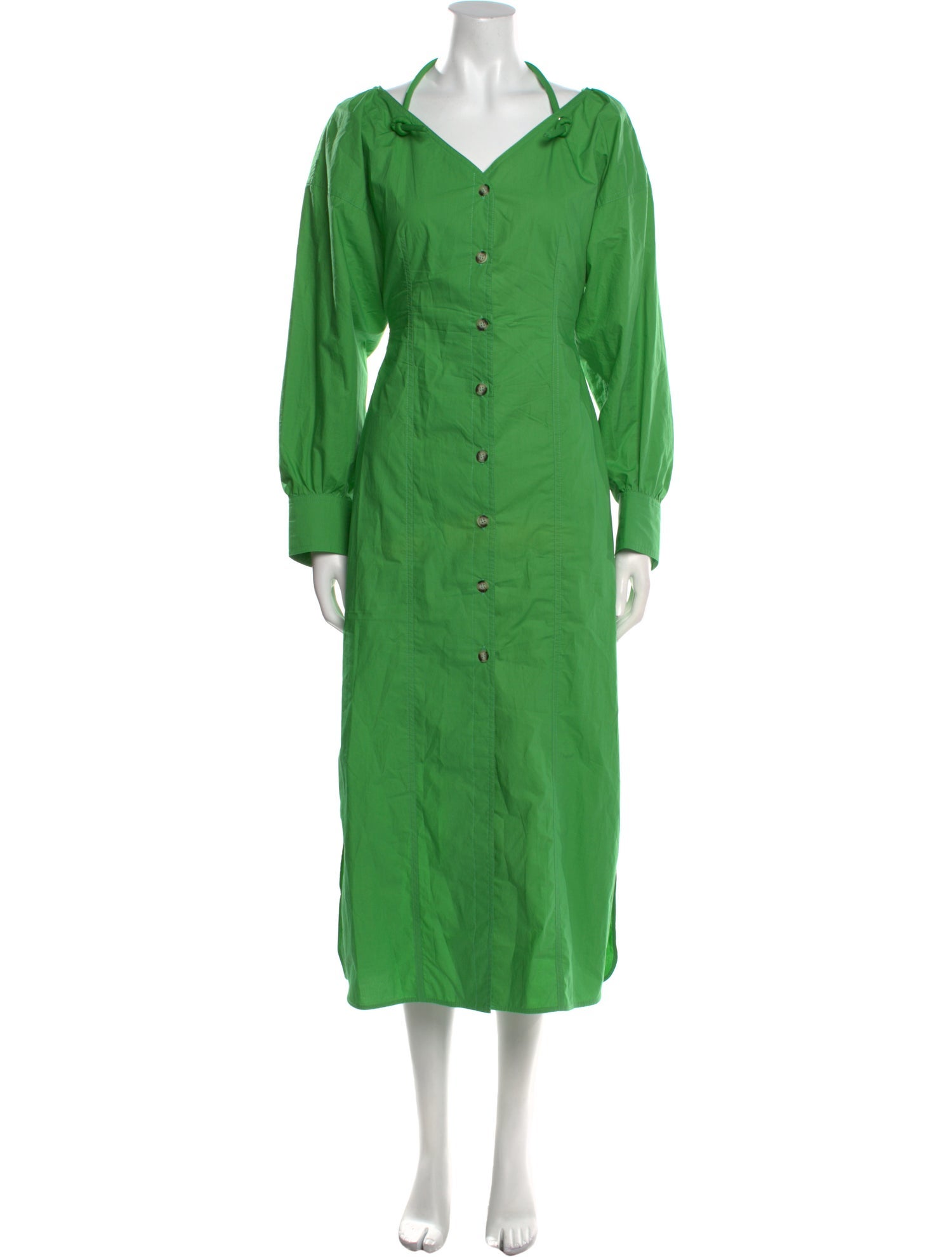 Nanushka V-Neck Long Dress