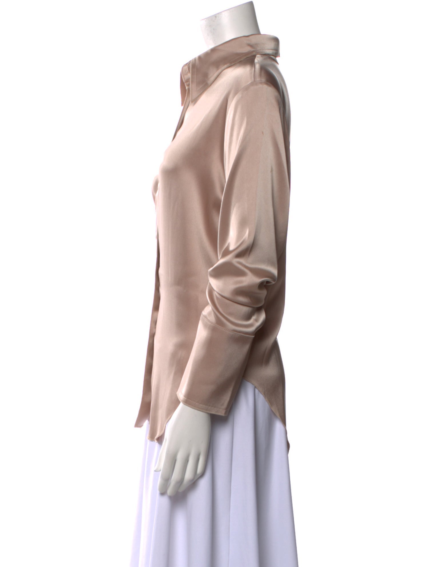 Nanushka Long Sleeve Button-Up Top w/ Tags