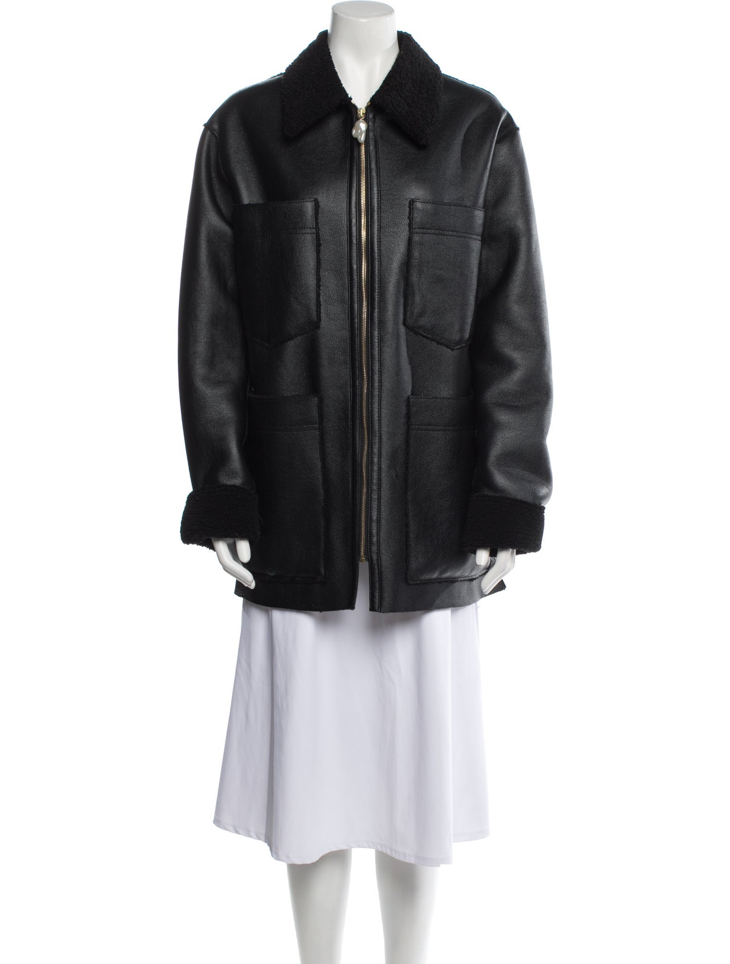 Nanushka Faux Fur Coat