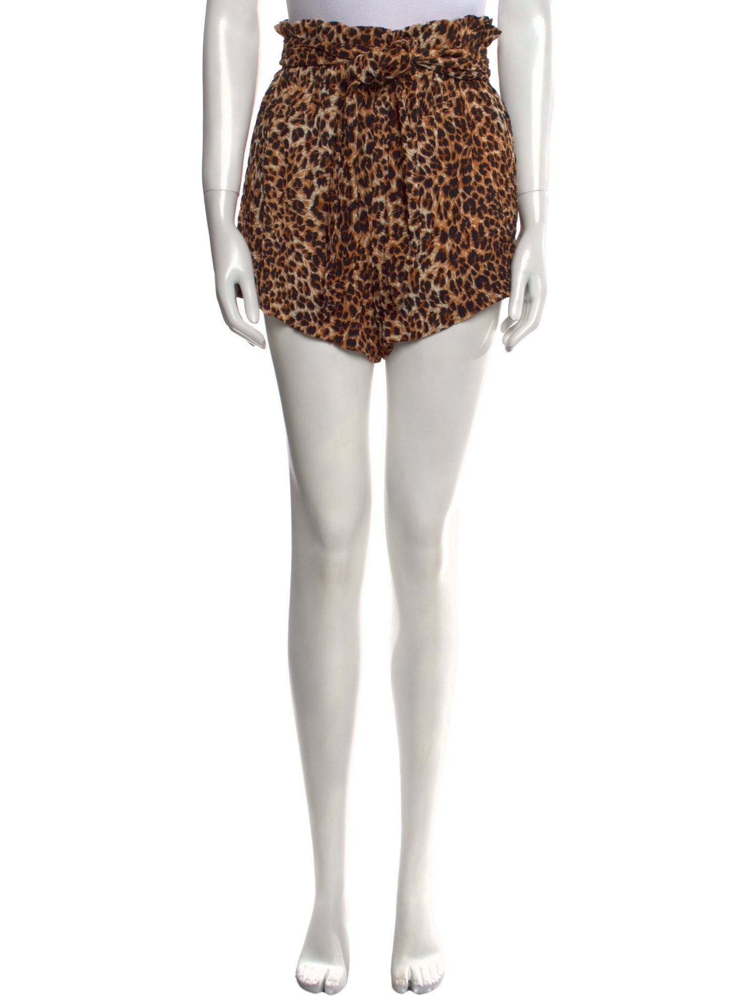 Nanushka Animal Print Mini Shorts