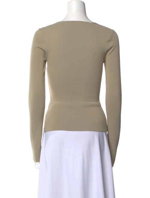 Nanushka Square Neckline Long Sleeve Top