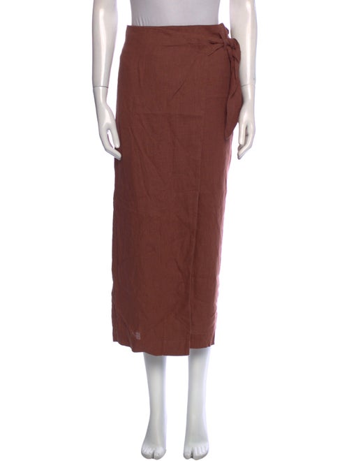 Nanushka Linen Midi Length Skirt