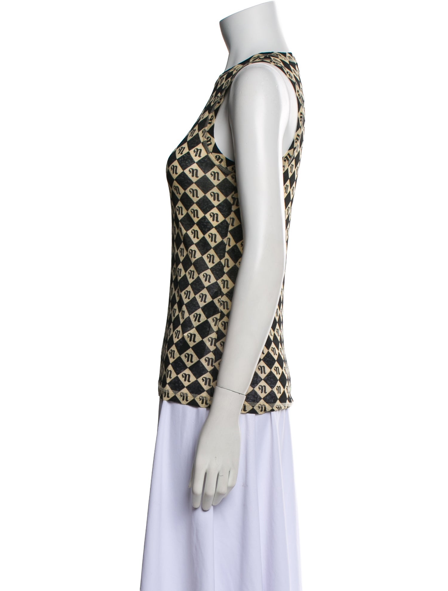 Nanushka Printed Crew Neck Top