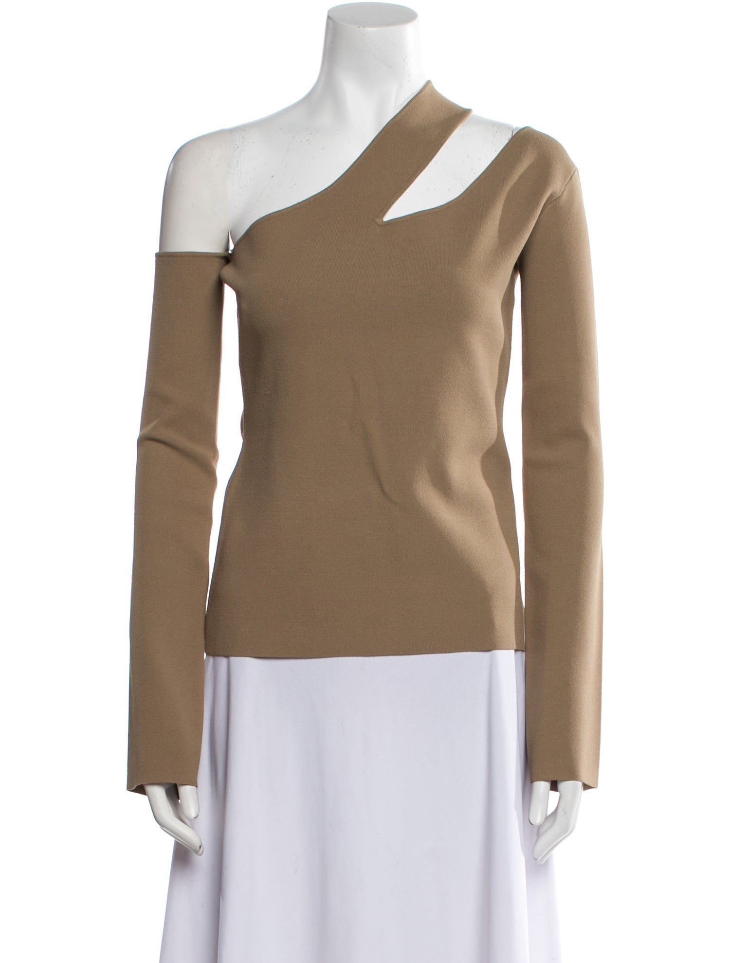 Nanushka Asymmetrical Long Sleeve Top