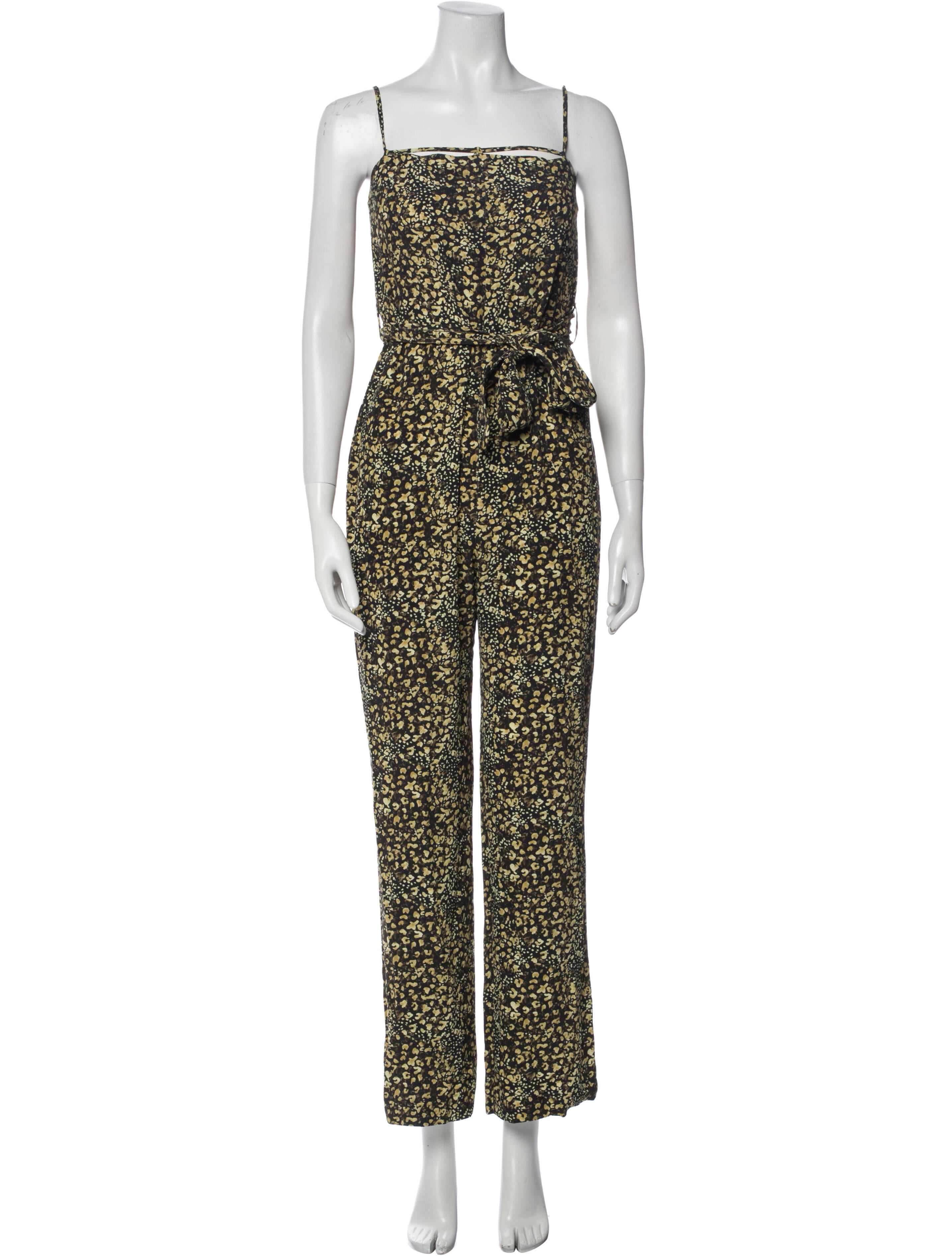 Nanushka Printed Square Neckline Jumpsuit