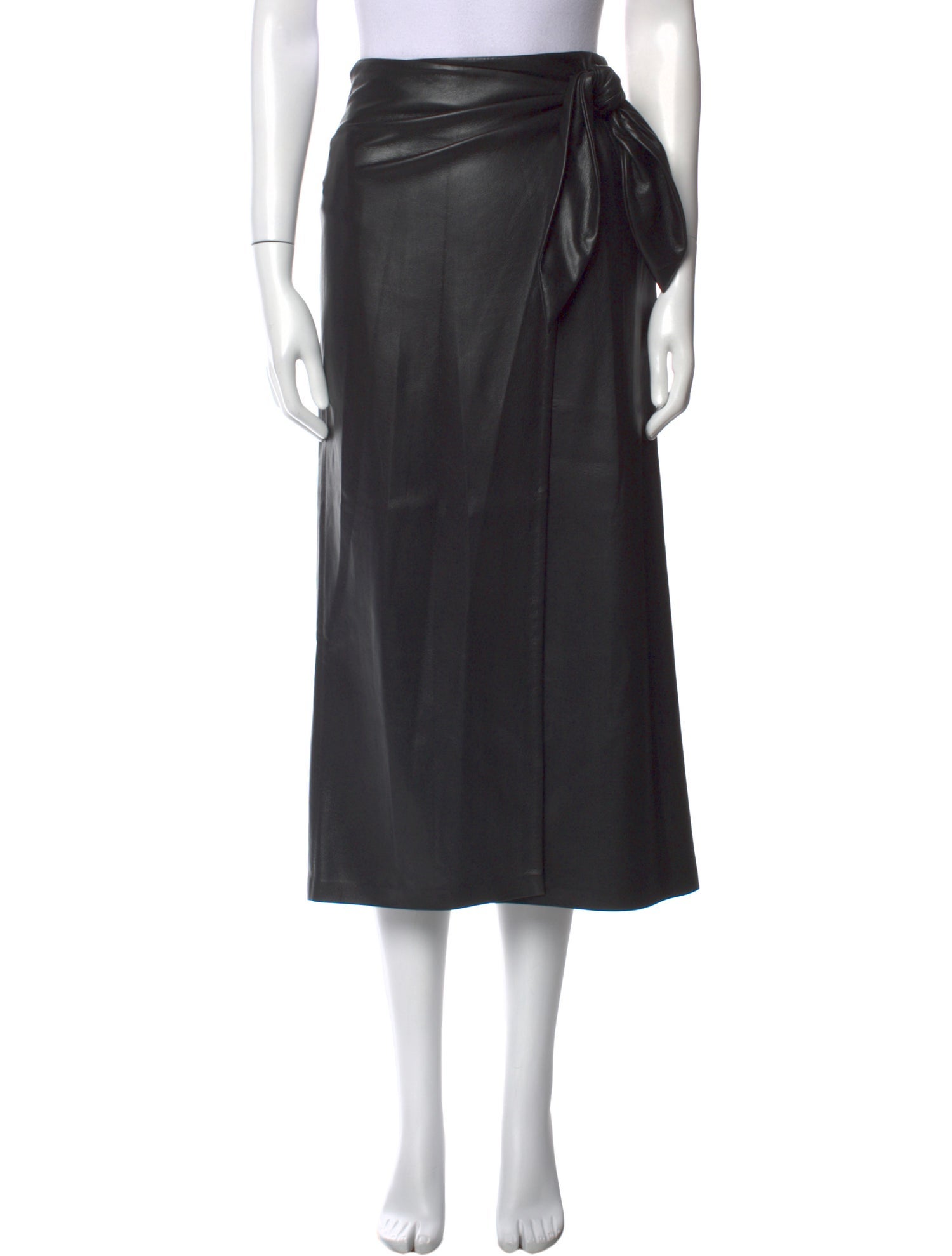 Nanushka Pleated Accents Midi Length Skirt