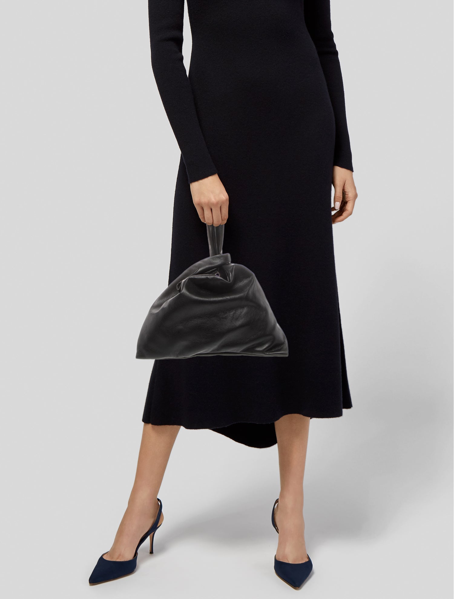 Nanushka Leather Top Handle Bag