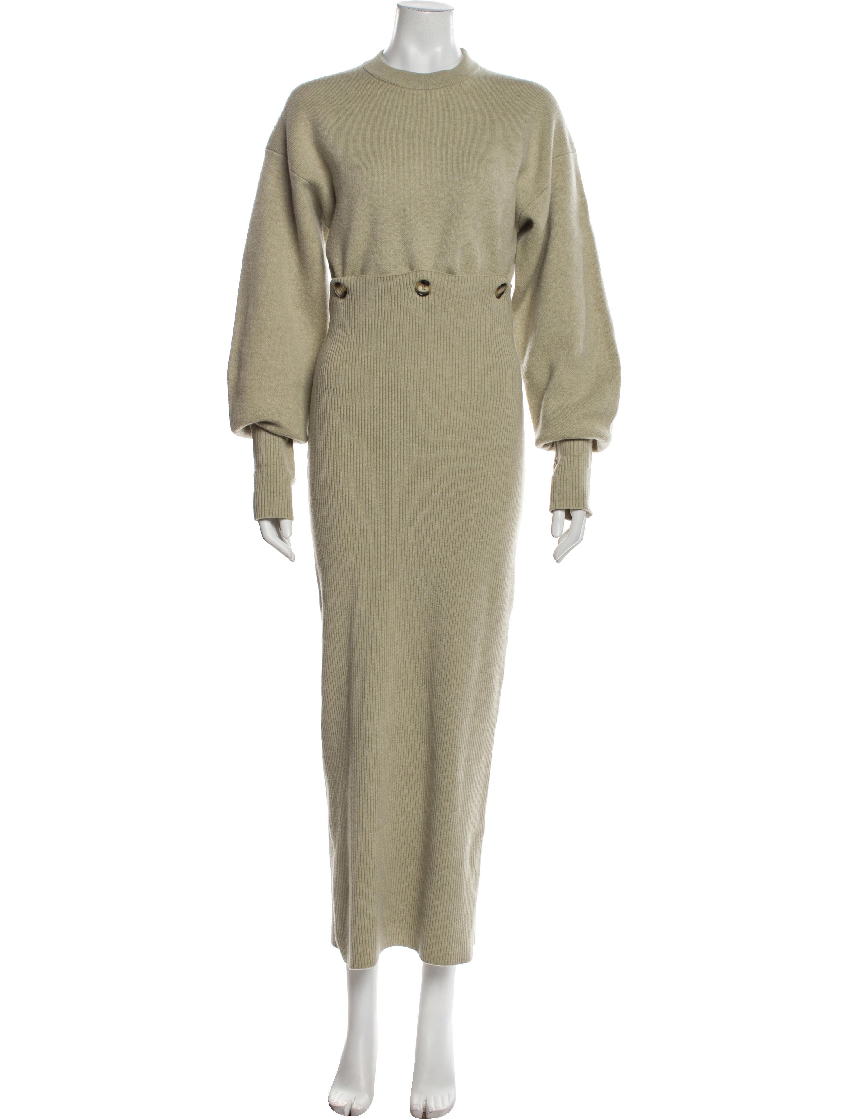 Nanushka Merino Wool Long Dress