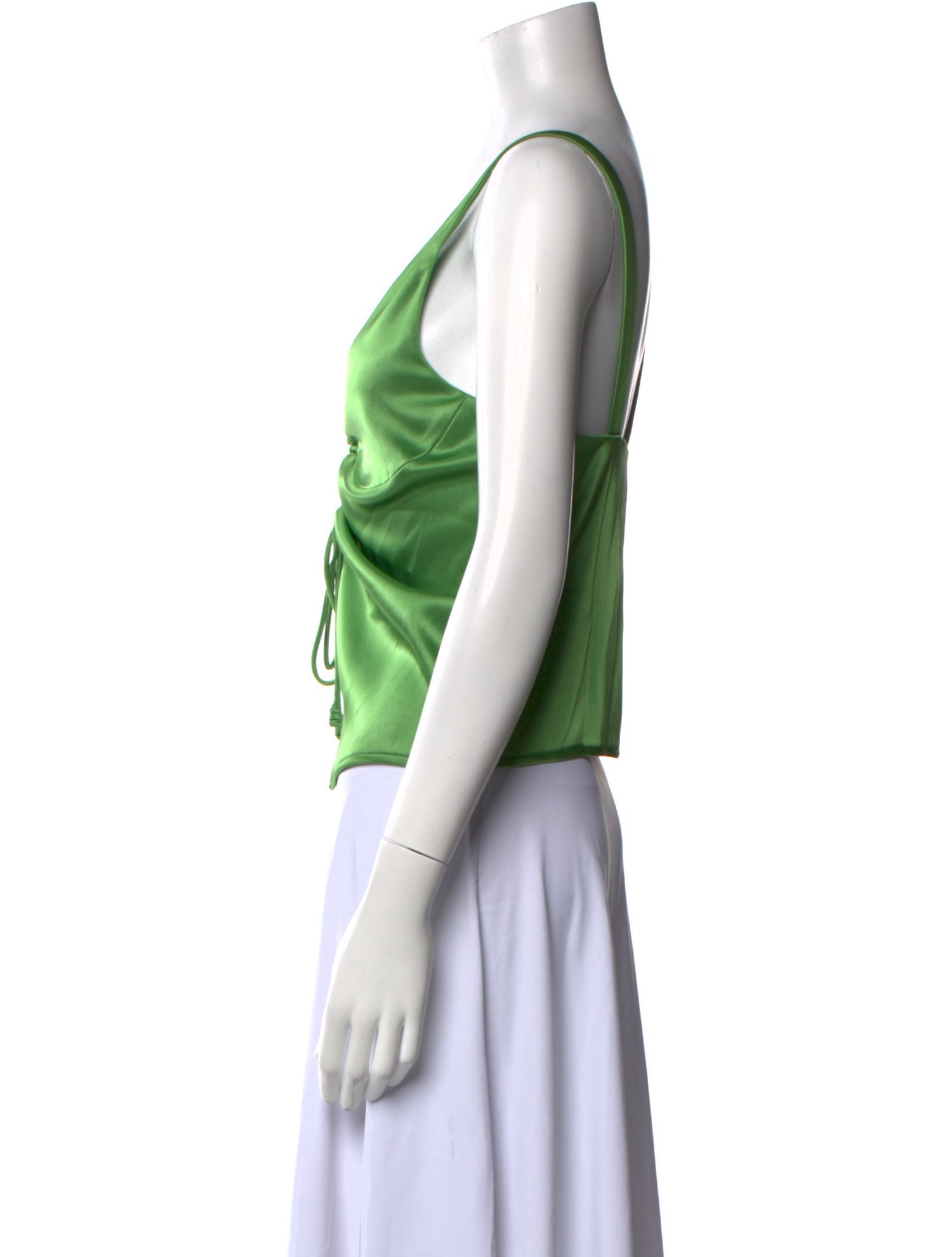 Nanushka V-Neck Sleeveless Crop Top