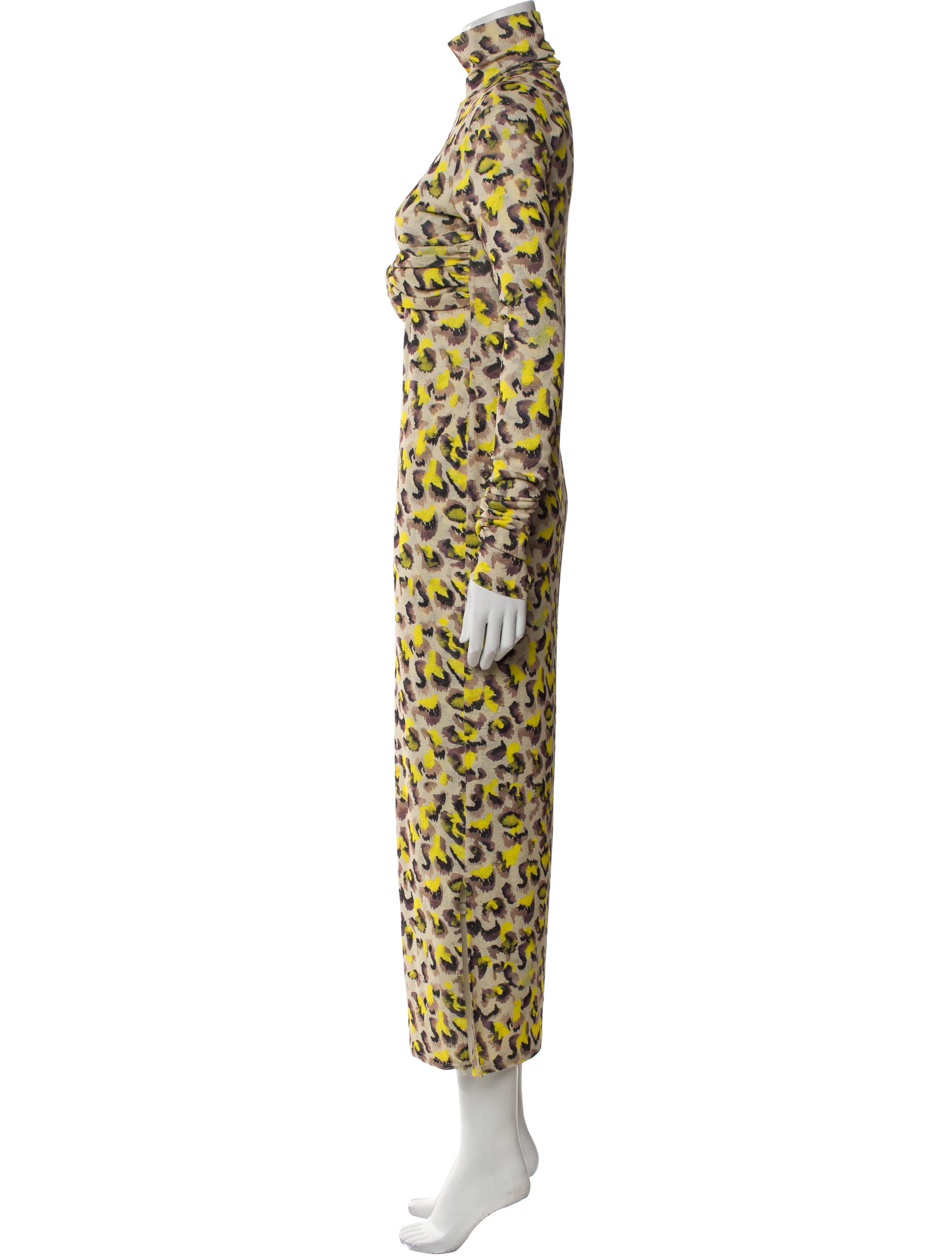 Nanushka Animal Print Long Dress