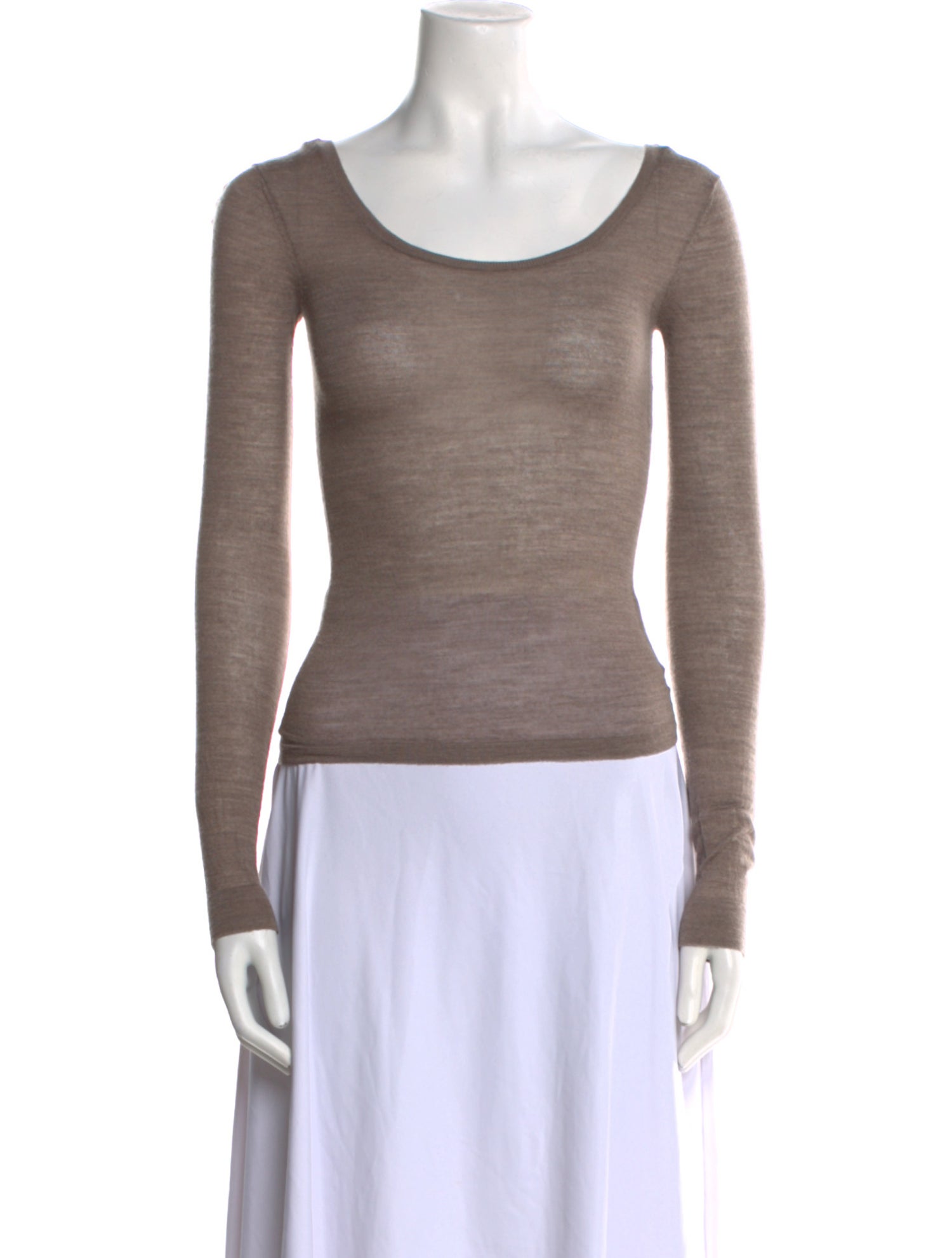 Nanushka Merino Wool Scoop Neck Top