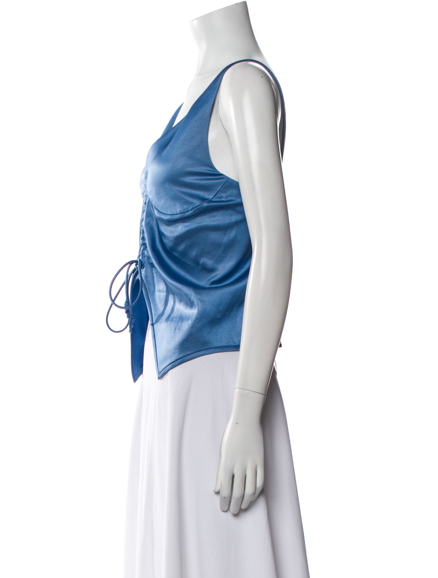 Nanushka V-Neck Sleeveless Crop Top