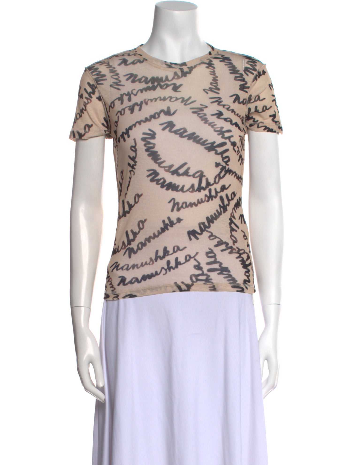 Nanushka Printed Crew Neck T-Shirt