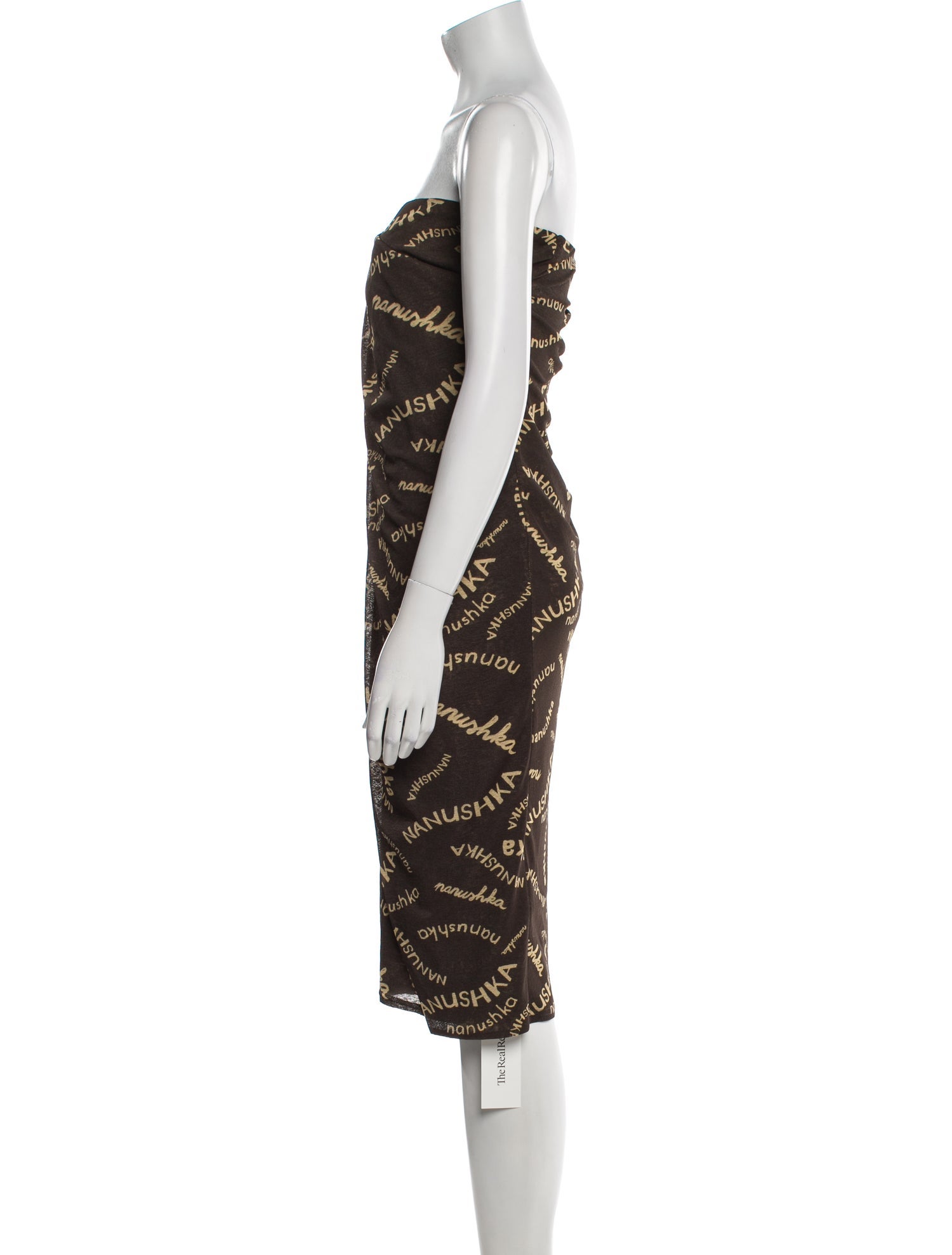 Nanushka Printed Knee-Length Dress
