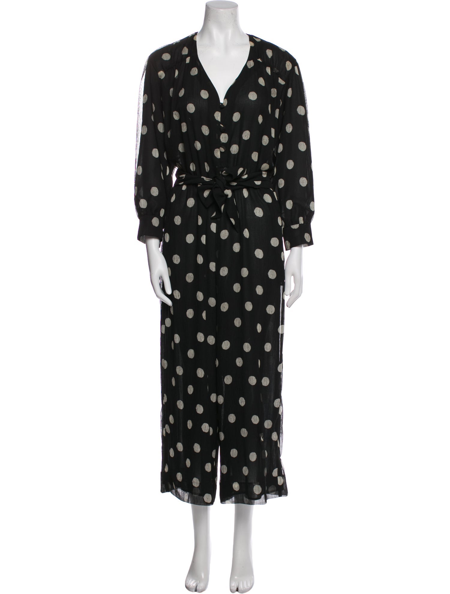 Nanushka Printed V-Neck Jumpsuit