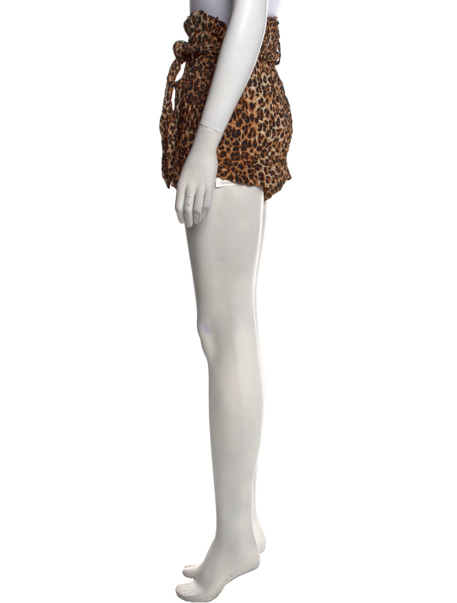 Nanushka Animal Print Mini Shorts