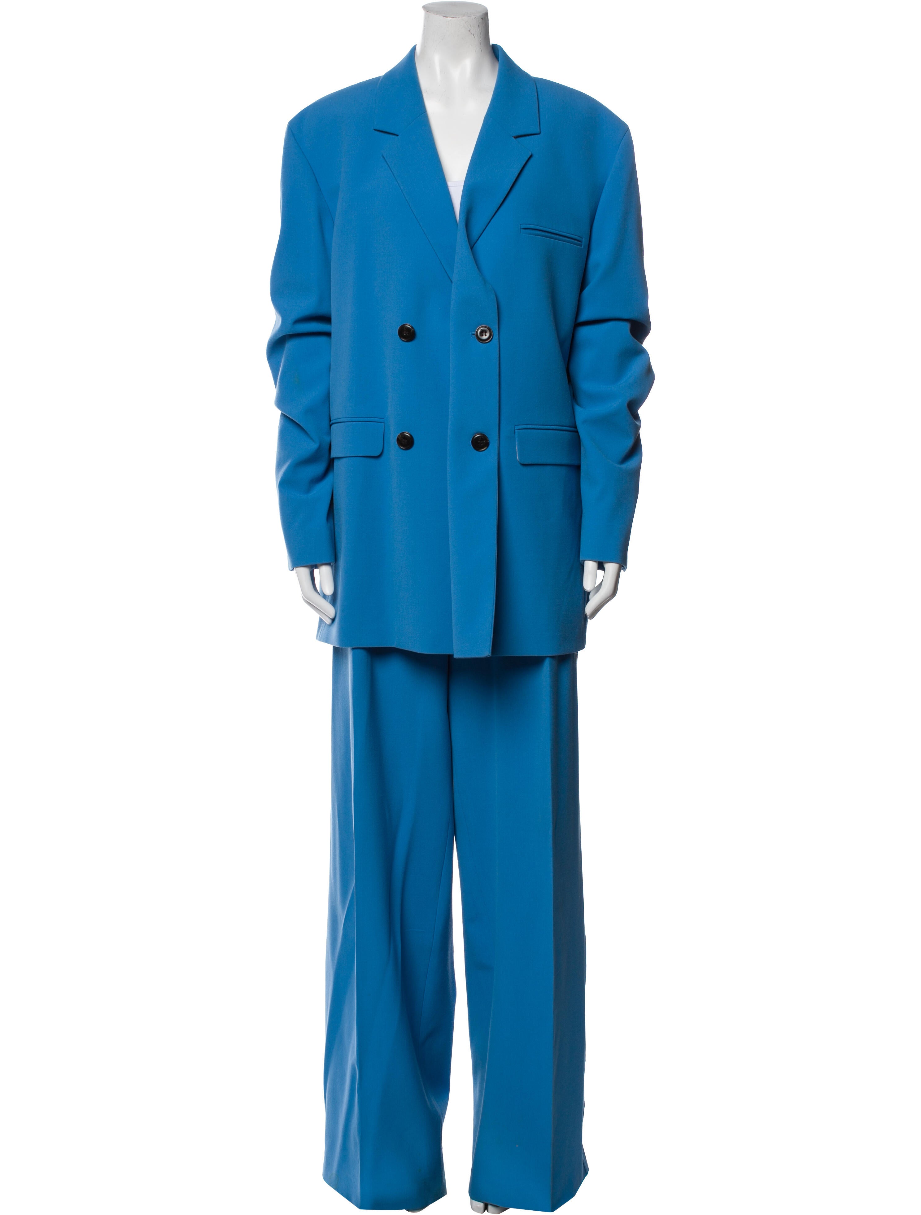 Nanushka Silk Pleated Accents Pantsuit
