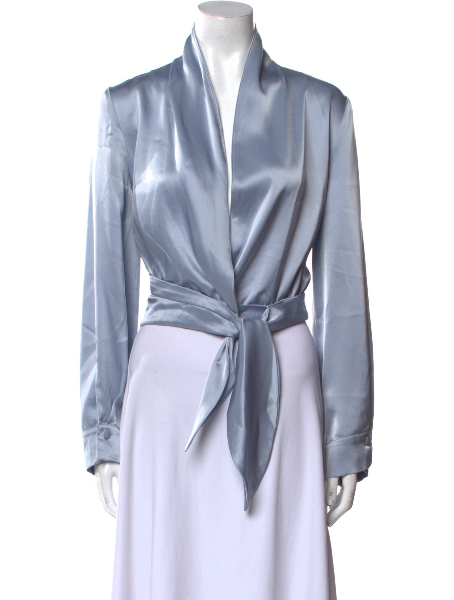 Nanushka V-Neck Long Sleeve Blouse