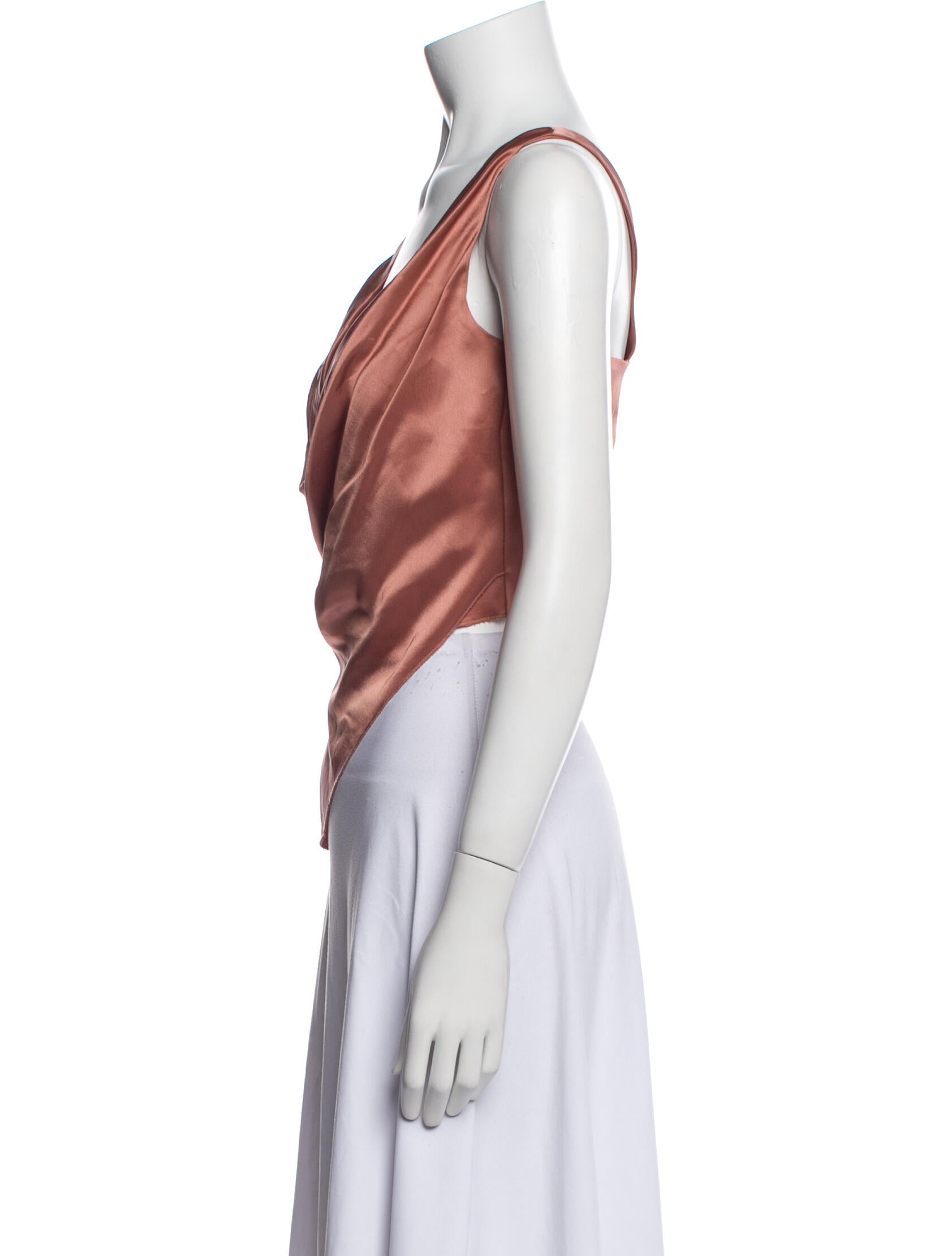 Nanushka Cowl Neck Sleeveless Crop Top w/ Tags