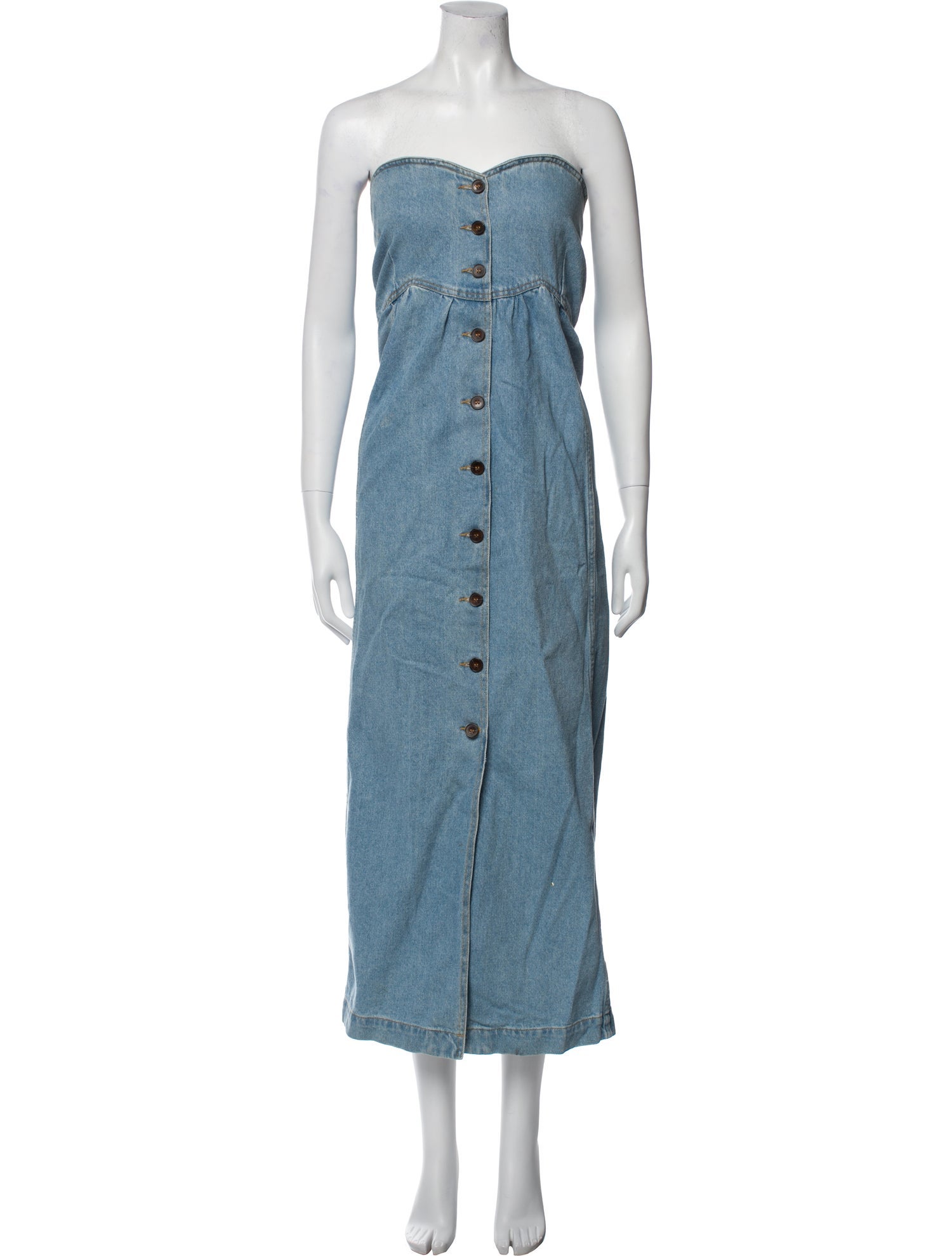 Nanushka Strapless Midi Length Dress