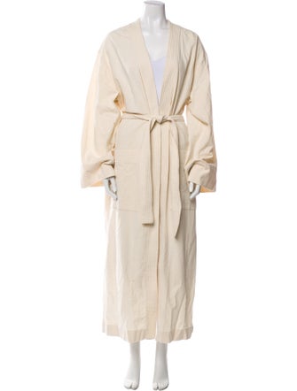 Nanushka Raw-Edge Trim Robe