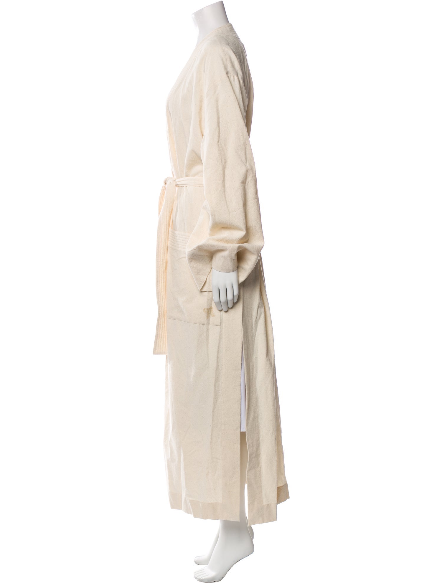 Nanushka Raw-Edge Trim Robe