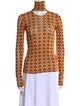 Nanushka Printed Turtleneck Top