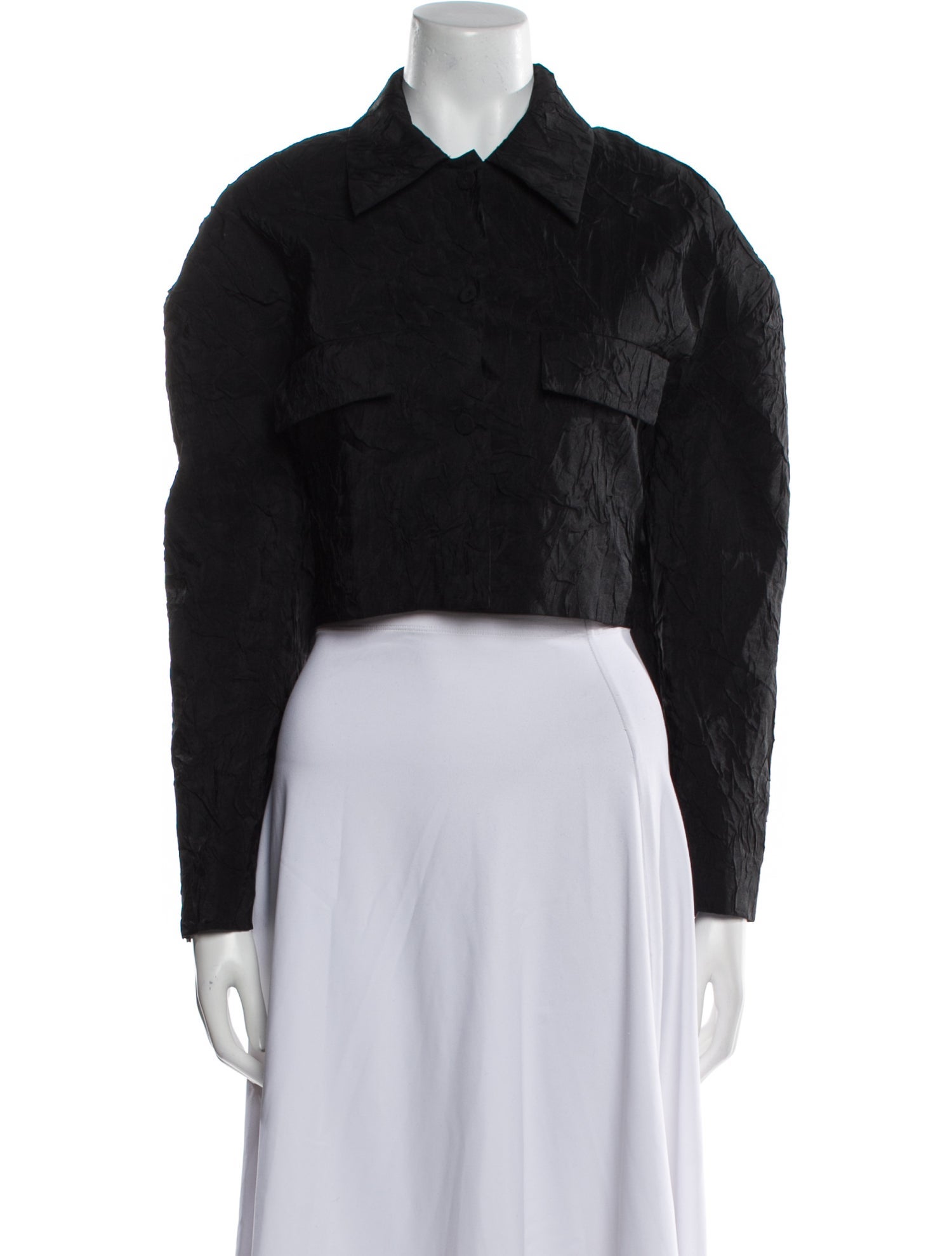 Nanushka Long Sleeve Crop Top