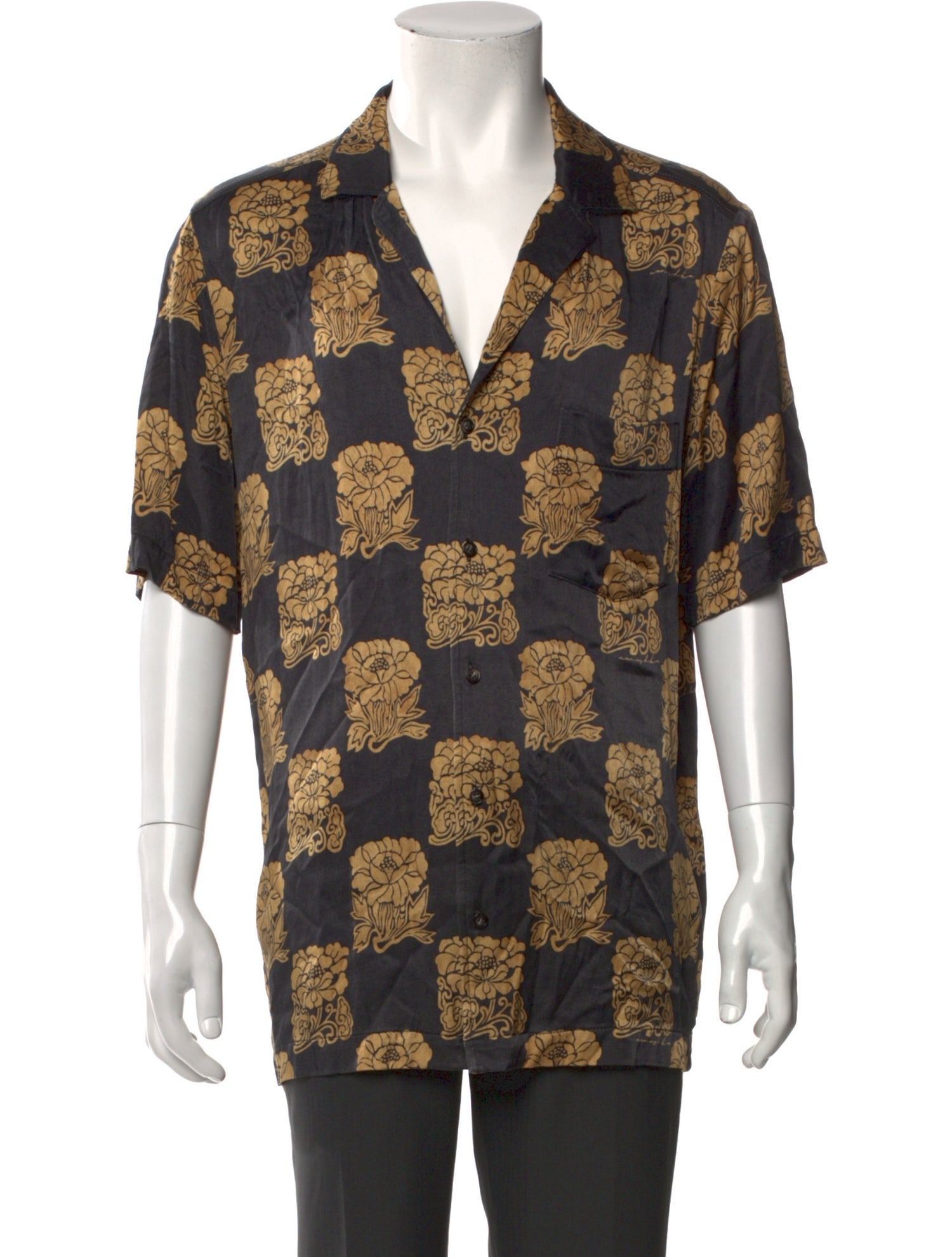 Nanushka Floral Print Short Sleeve Shirt