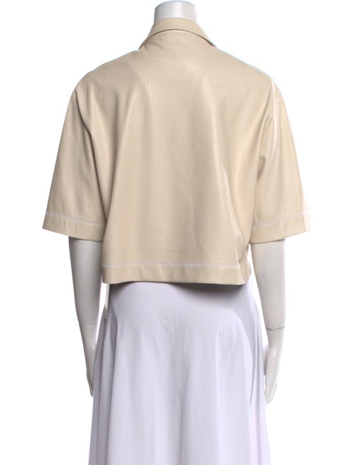 Nanushka Short Sleeve Crop Top