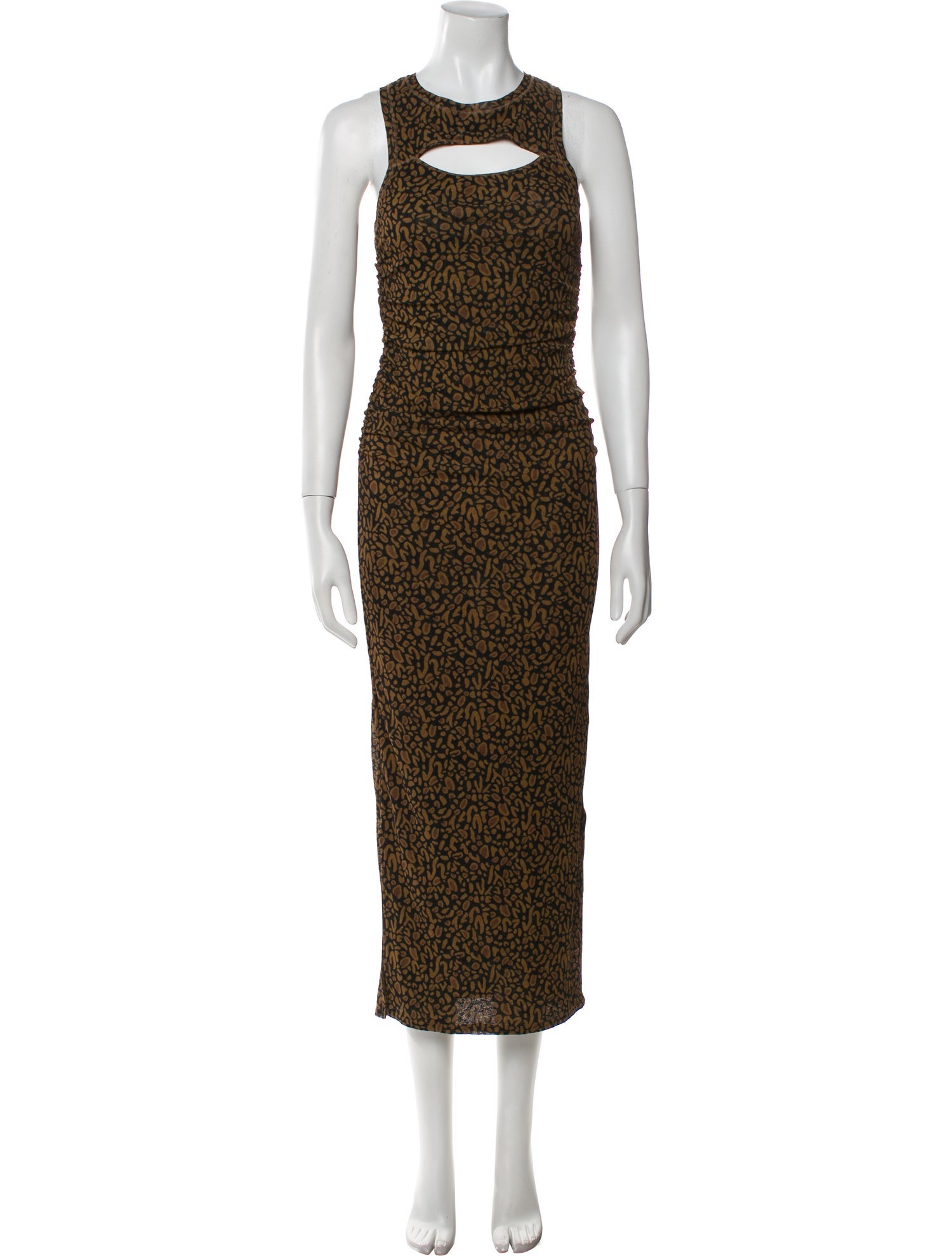 Nanushka Animal Print Long Dress