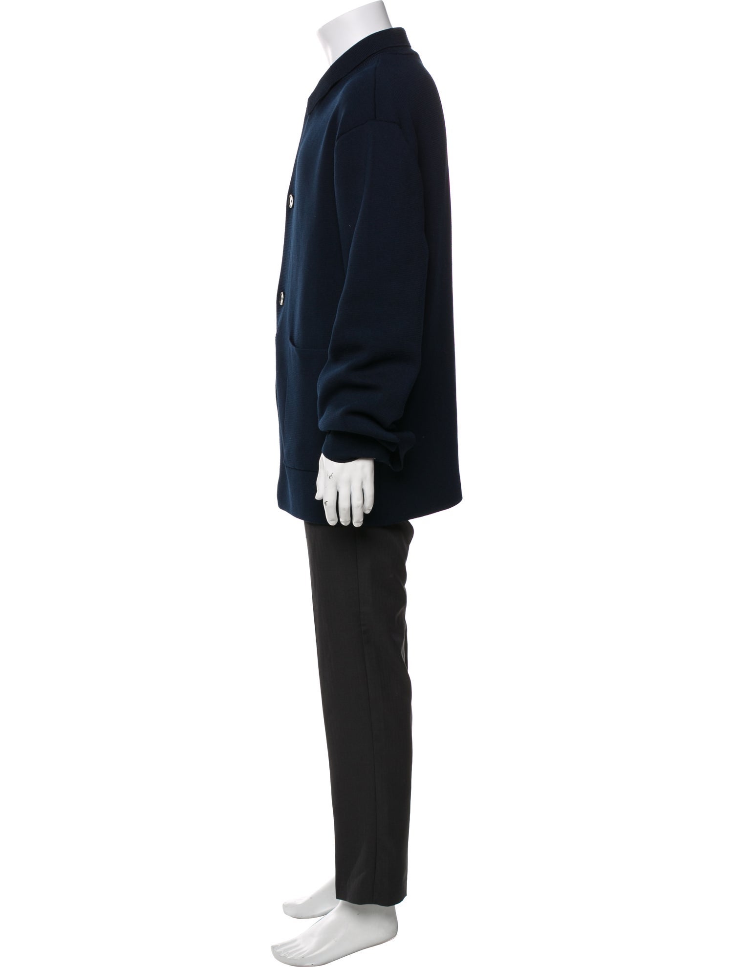 Nanushka Collar Long Sleeve Cardigan