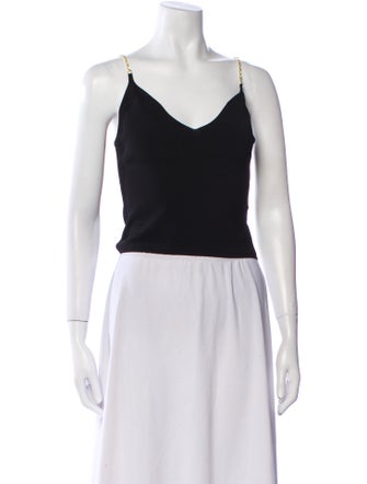 Nanushka V-Neck Sleeveless Crop Top