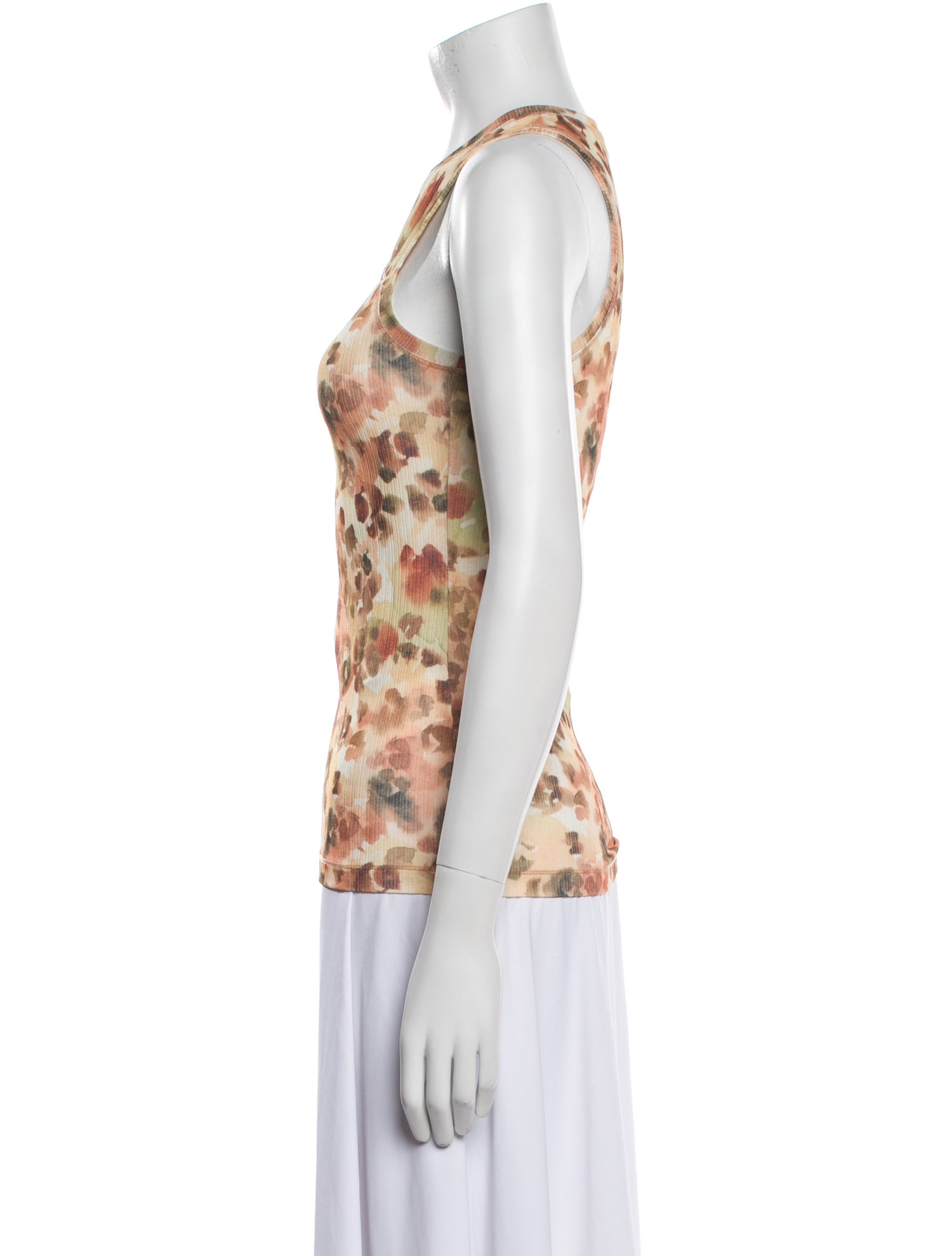Nanushka Floral Print Crew Neck Top