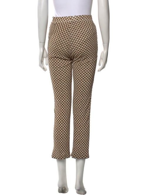 Nanushka Plaid Print Straight Leg Pants