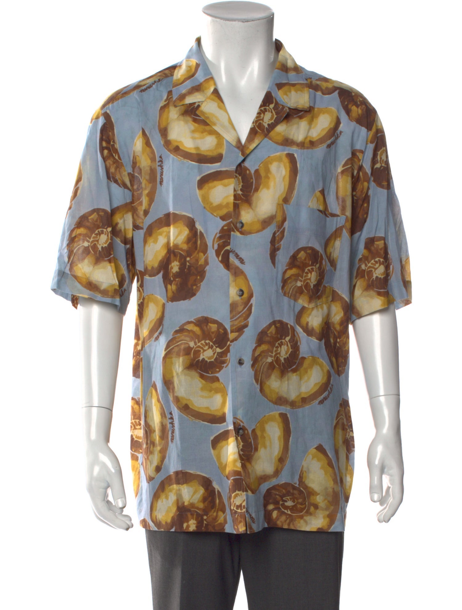 Nanushka Printed V-Neck Polo Shirt