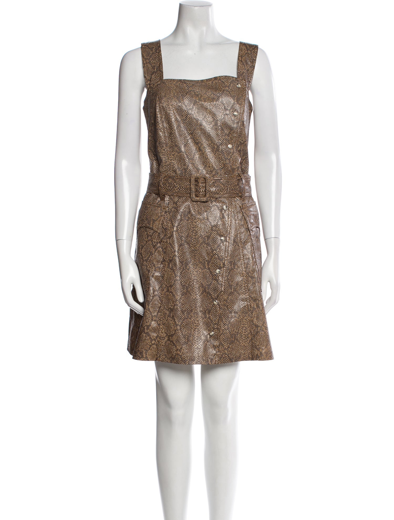 Nanushka Animal Print Mini Dress