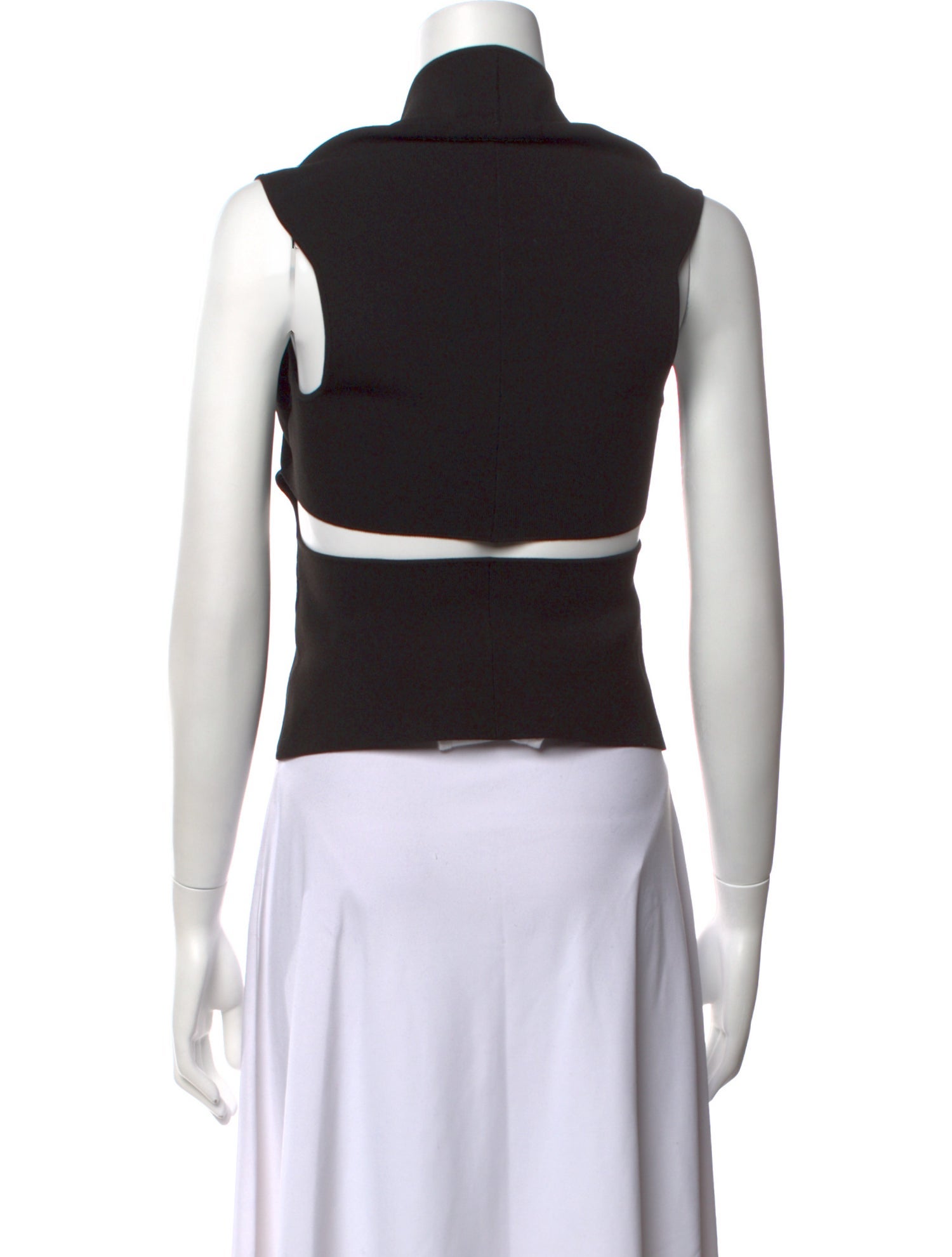 Nanushka Square Neckline Sleeveless Crop Top