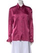 Nanushka Long Sleeve Button-Up Top